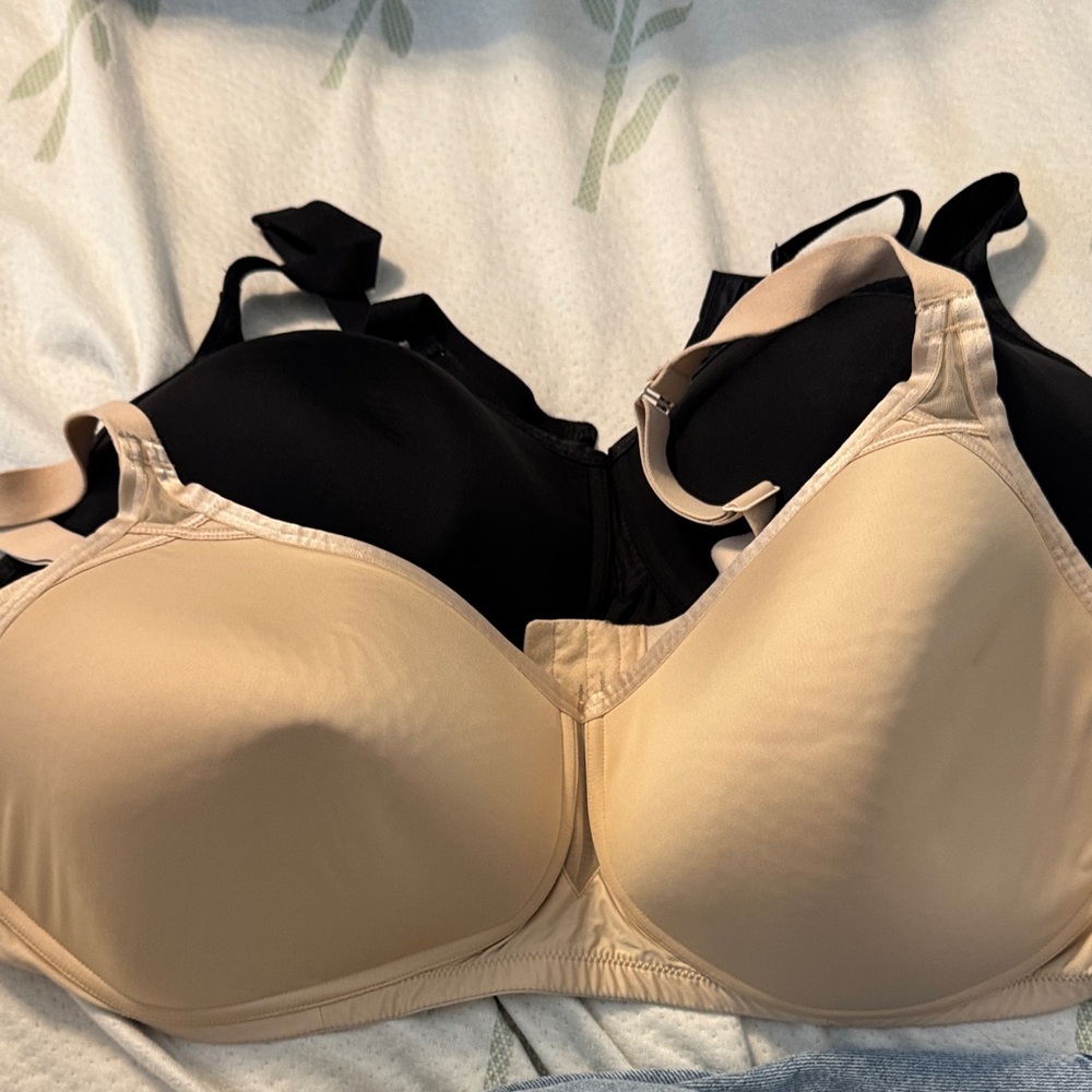 Elegant Black and Tan Bra Set